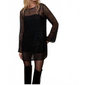 NEW FAVORITE DAUGHTER sweet life dress in black, SIZE 6